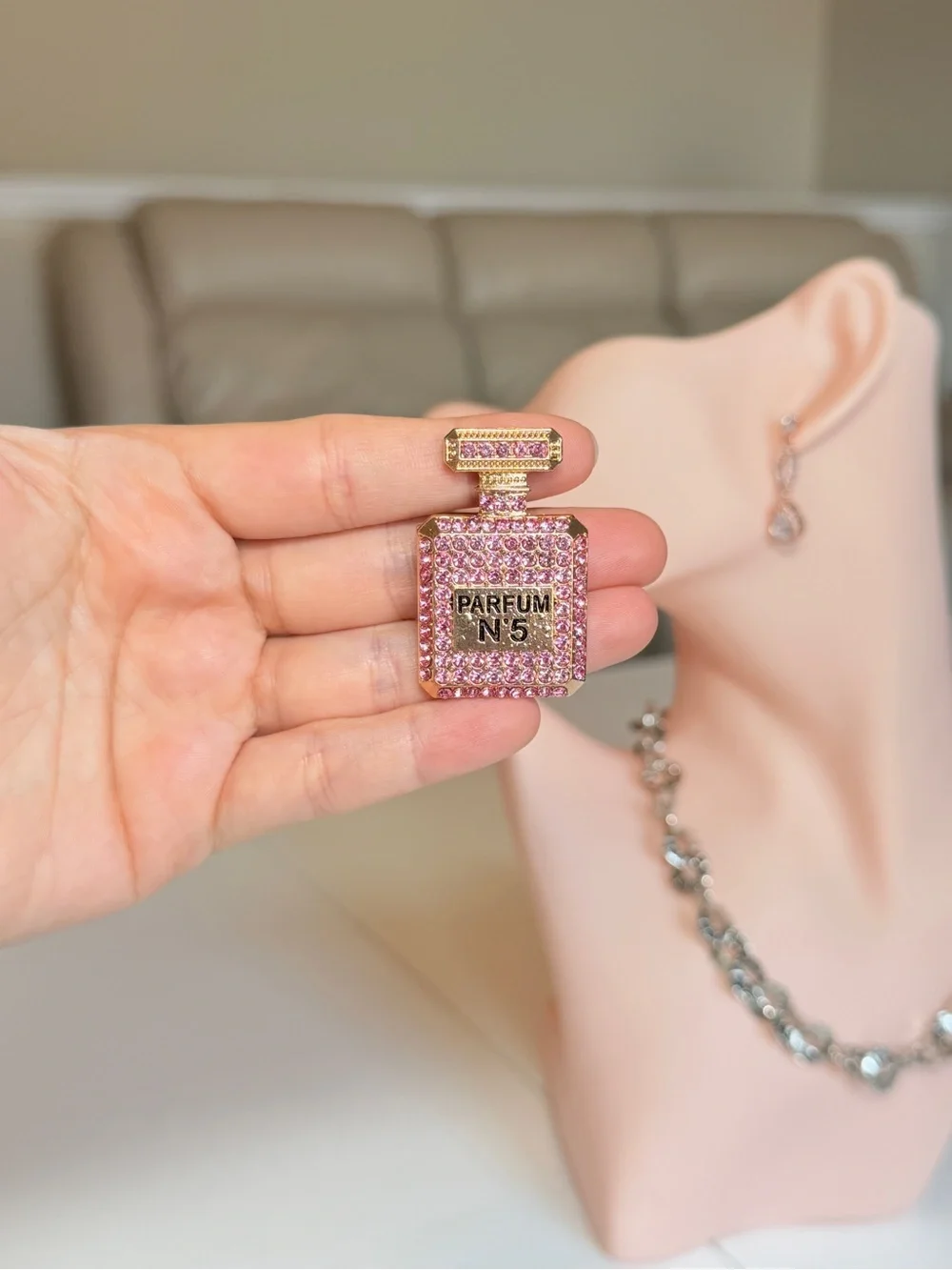 Anthropologie sparkling pink